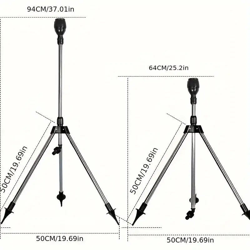 Aspersor Tripé Rotativo Automático Para Irrigação 360° Alcance até 15 metros Aspersor de Irrigação lf-comercio-e-importacoes.myshopify.com 