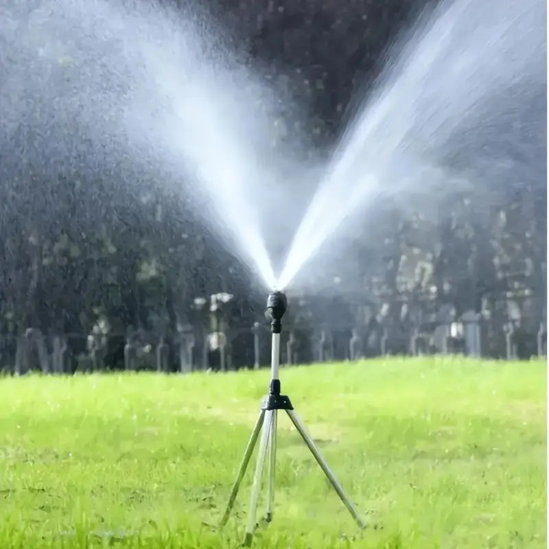 Aspersor Tripé Rotativo Automático Para Irrigação 360° Alcance até 15 metros Aspersor de Irrigação lf-comercio-e-importacoes.myshopify.com 