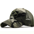 Army Camouflage Male Baseball Cap Men Embroidered Brazil Flag Caps Outdoor Sports Tactical Dad Hat Casual Hunting Hats 0 LF Comercio e Importações Camouflage 1 