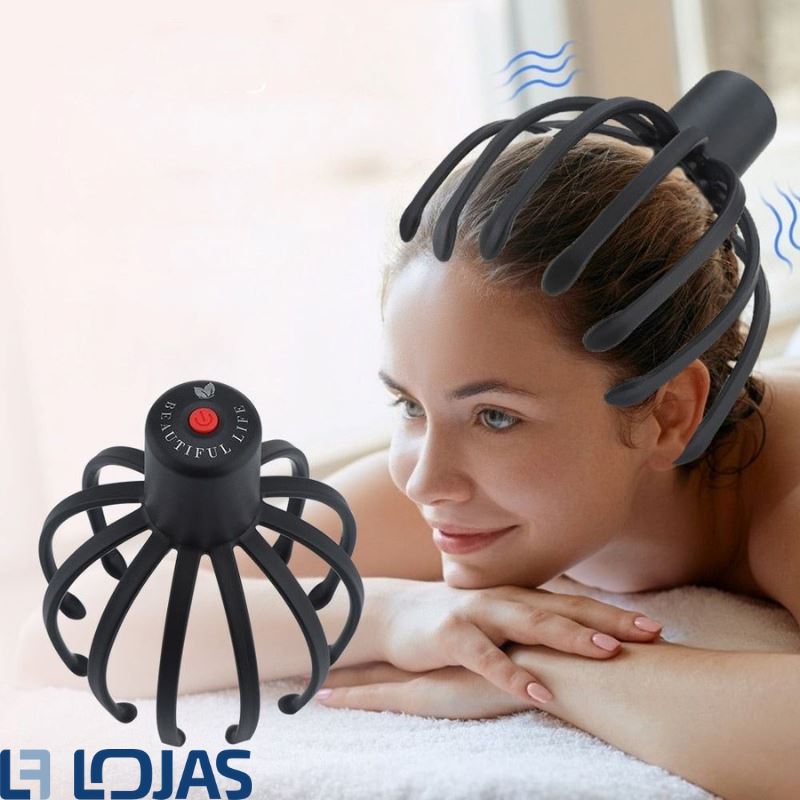 Massageador de Cabeça Relaxante Recarregável - My Octopus Massageador de Cabeça LF Comercio e Importações 