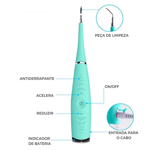 Removedor de Tártaro Elétrico - USB Removedor de Tártaro Elétrico LF Comercio e Importações 