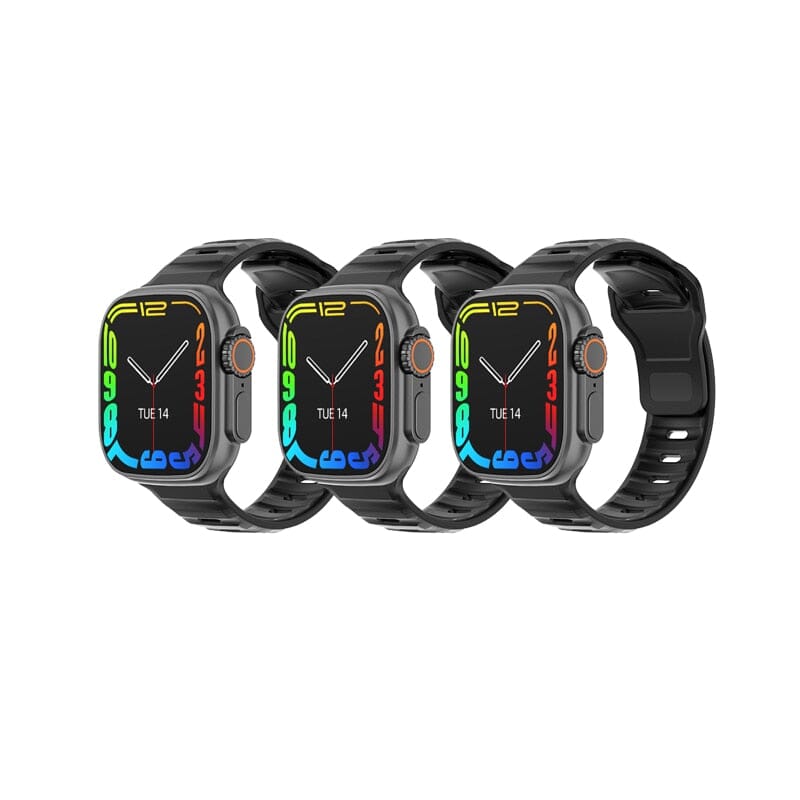 Smart Watch DT Ultra 49mm Series 8 LF Comercio e Importações 3 Peças Pretas 49mm 